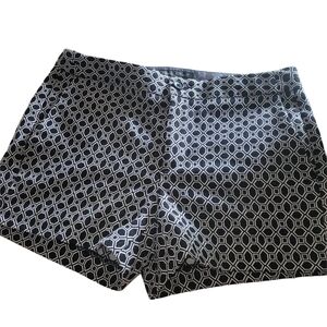 Banana Republic Black and White Patterned Shorts 2